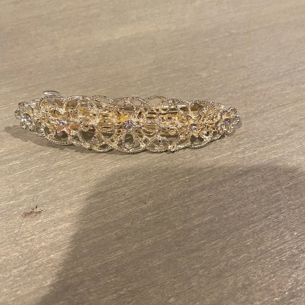 sterling silver hair clip, never used but kept in new condition